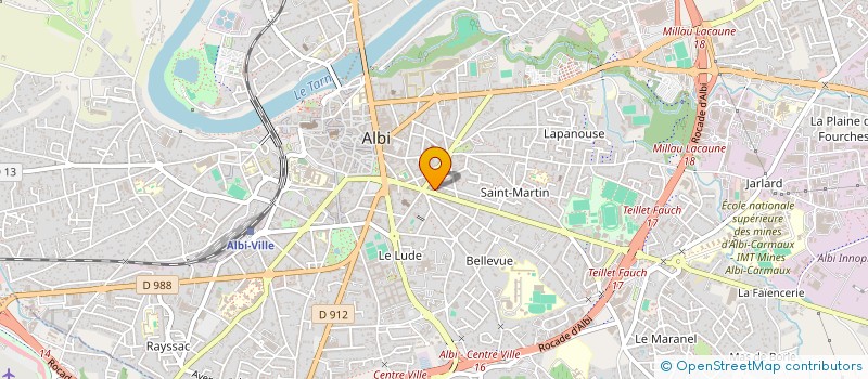 localisation de l'entreprise GO55 à ALBI