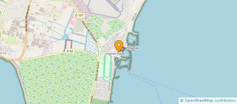 localisation de l'entreprise GOA à HYERES