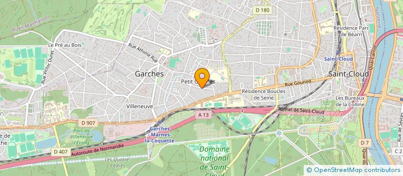 localisation de l'entreprise GOA à GARCHES