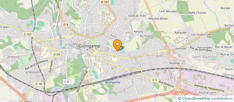 localisation de l'entreprise GOA à SAINT-BRIEUC