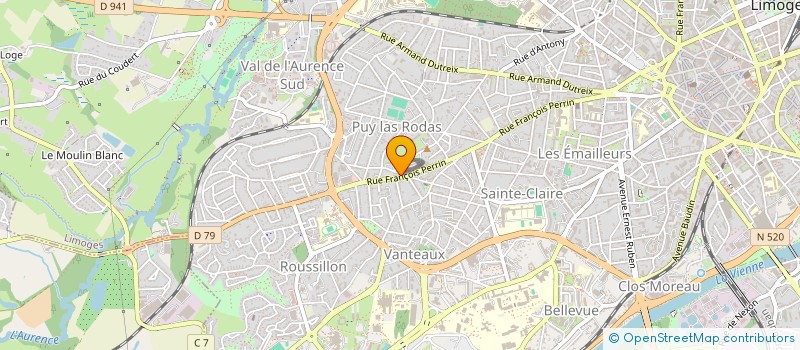 localisation de l'entreprise GOA IMMOBILIER à LIMOGES