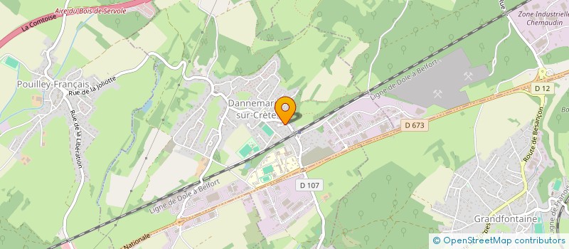 localisation de l'entreprise GOA111  DANNEMARIE SUR CRETE