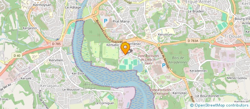 localisation de l'entreprise GOAGI  QUIMPER