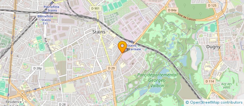 localisation de l'entreprise GOAL à STAINS