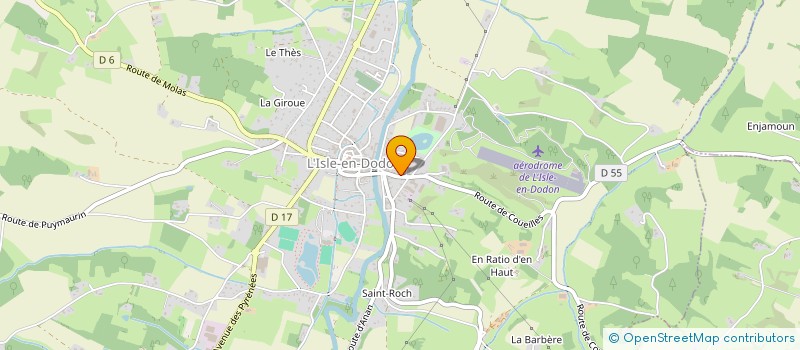 localisation de l'entreprise GOAL QUEEN - ASSOCIATION POUR L'EMPOWERMENT DES FEMMES ET L'ATTEINTE DE LEURS OBJECTIFS  L'ISLE-EN-DODON