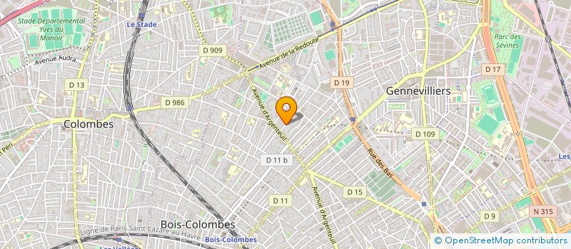 localisation de l'entreprise GOALEO à ASNIERES-SUR-SEINE
