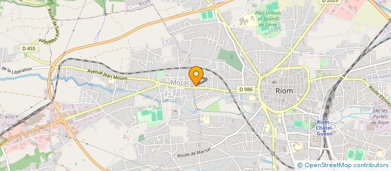 localisation de l'entreprise GOAM  RIOM