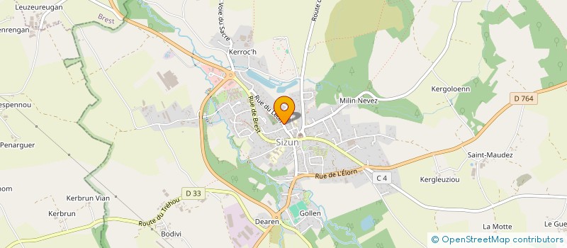 localisation de l'entreprise GOAOC GILBERT ET FELIX à SIZUN