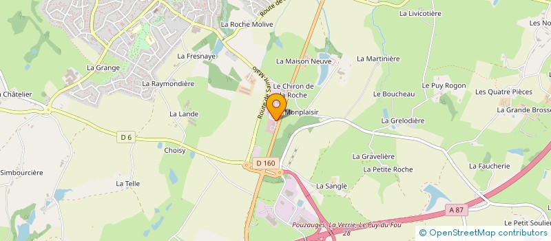 localisation de l'entreprise GOATZILLA RACING 87  CHANVERRIE