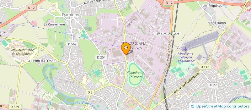 localisation de l'entreprise GOAVEC ENGINEERING à ALENCON