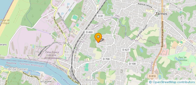 localisation de l'entreprise GOAZEN  BOUCAU