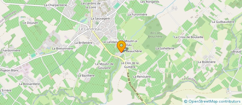 localisation de l'entreprise GOBAMA INVEST  LE LANDREAU