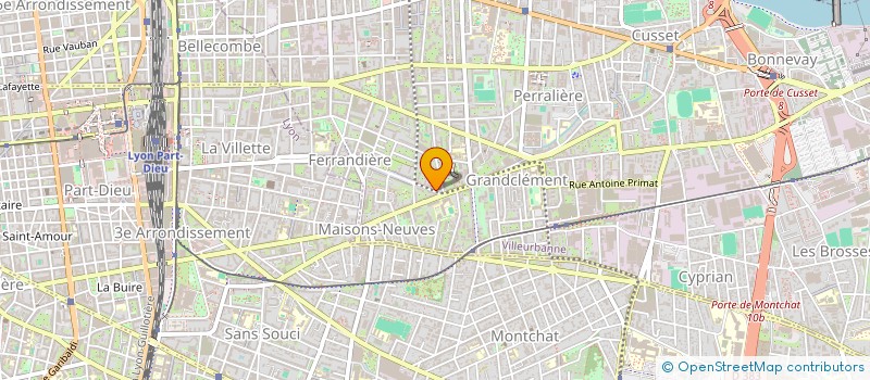 localisation de l'entreprise GOBANNE à VILLEURBANNE