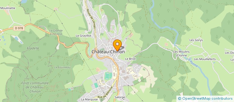 localisation de l'entreprise GOBARD-THOMAS à CHATEAU-CHINON (VILLE)