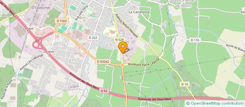 localisation de l'entreprise GOBAX LAVAGE à LANGON