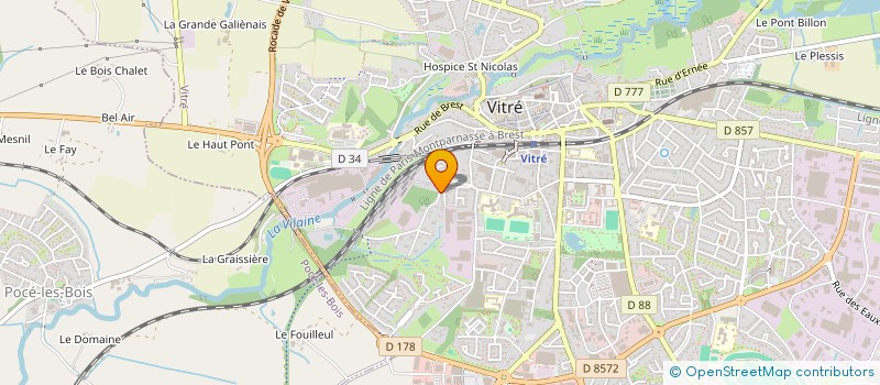 localisation de l'entreprise GOBB  VITRE