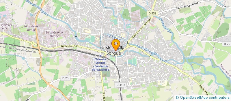 localisation de l'entreprise GOBERT à L'ISLE-SUR-LA-SORGUE