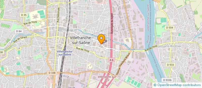 localisation de l'entreprise GOBET AUTOMOBILE à VILLEFRANCHE-SUR-SAONE