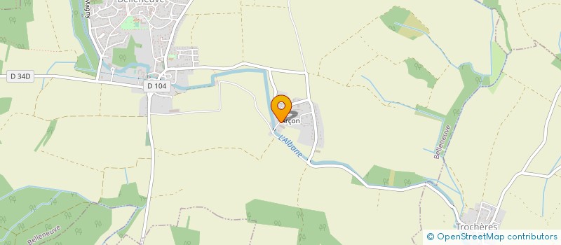 localisation de l'entreprise GOBET JEAN MICHEL  BELLENEUVE