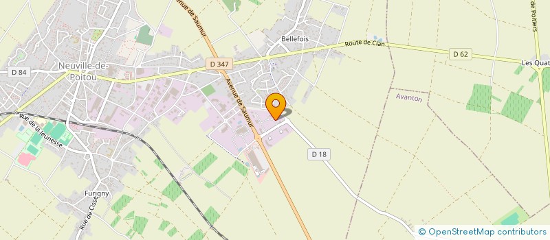 localisation de l'entreprise GOBIN ET ASSOCIES à NEUVILLE-DE-POITOU