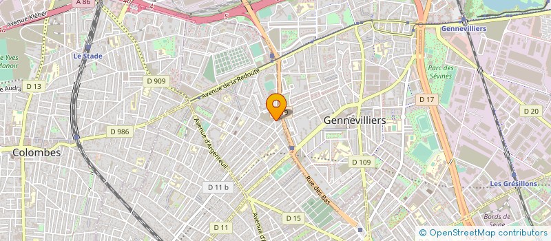 localisation de l'entreprise GOBIN ET FILS à ASNIERES-SUR-SEINE