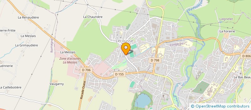 localisation de l'entreprise GOBY FLORIAN PEINTURE ET SOLS  LECOUSSE