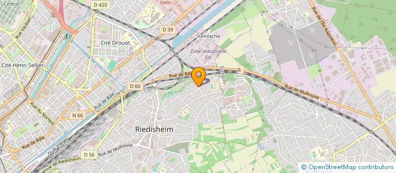 localisation de l'entreprise GOC  RIEDISHEIM