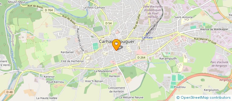 localisation de l'entreprise GOCONSULT  CARHAIX-PLOUGUER