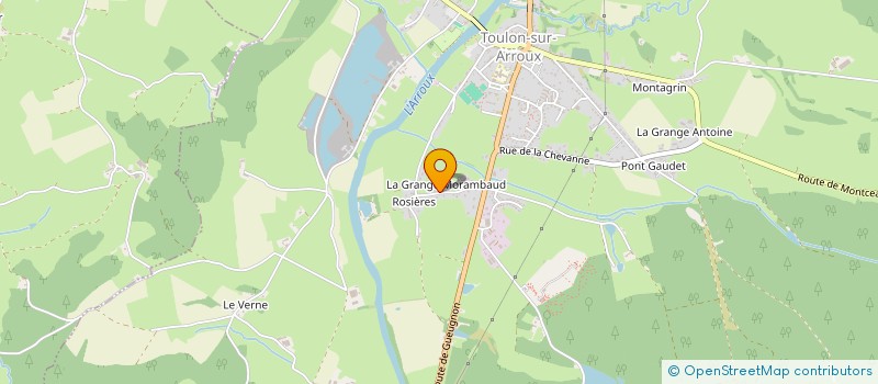 localisation de l'entreprise GOD  TOULON-SUR-ARROUX