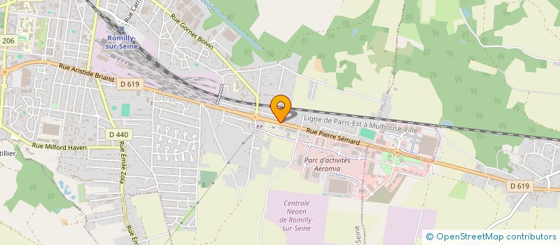 localisation de l'entreprise GOD'S UNLIMITED CLOTHING à ROMILLY-SUR-SEINE