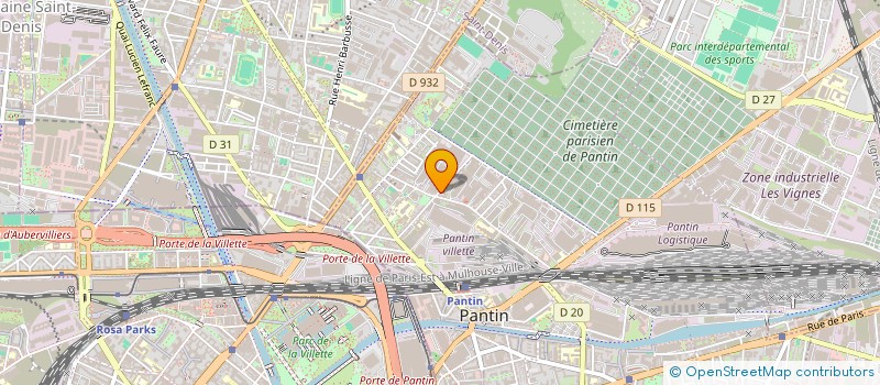 localisation de l'entreprise GOD SAVE  PANTIN