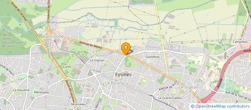 localisation de l'entreprise GODARD 2729  EYSINES