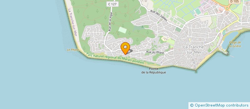 localisation de l'entreprise GODARD à LA TRANCHE-SUR-MER