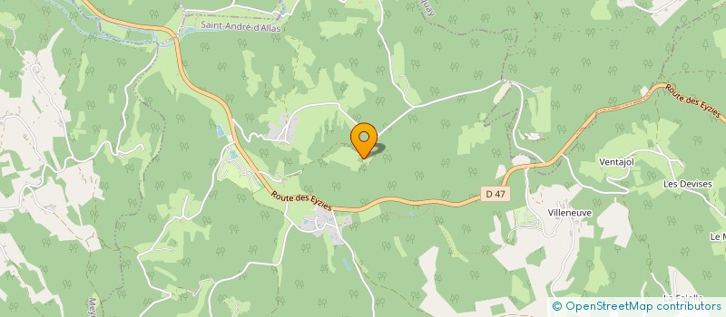 localisation de l'entreprise GODARD-HAUSSMANN  SAINT-ANDRE-D'ALLAS