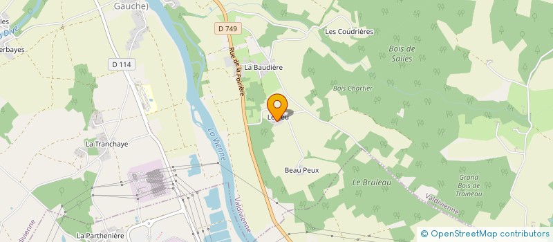 localisation de l'entreprise GODARD-HUBERT, SCI GODARD-HUBERT  PAIZAY-LE-SEC