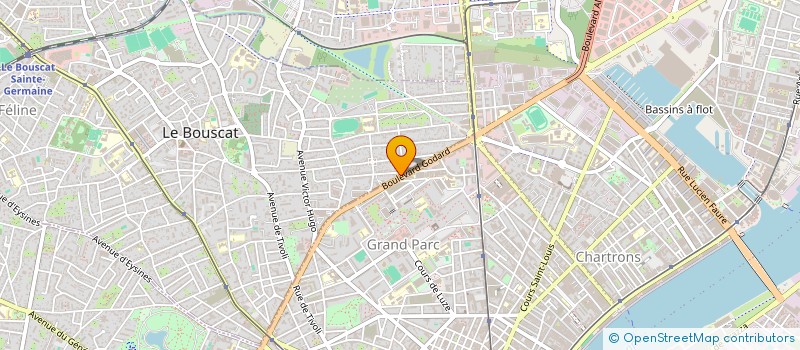 localisation de l'entreprise GODARD PEYROU  LE BOUSCAT