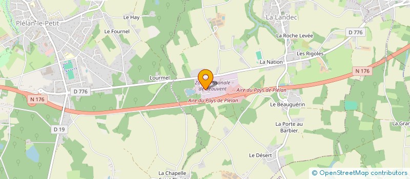 localisation de l'entreprise GODARD UTILITAIRES à PLELAN-LE-PETIT