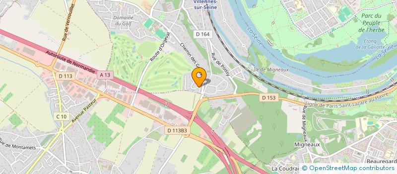 localisation de l'entreprise GODART BDF  VILLENNES-SUR-SEINE