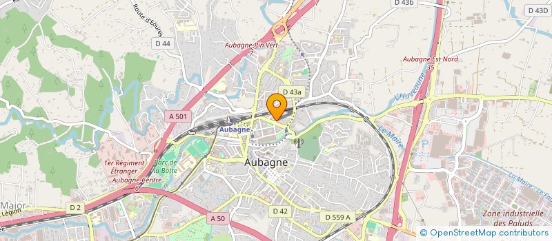 localisation de l'entreprise GODASSES ET SENTIERS  AUBAGNE