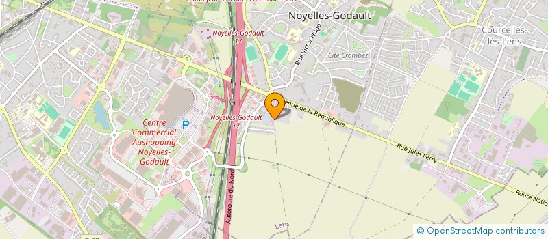 localisation de l'entreprise GODAULT METAL à NOYELLES-GODAULT