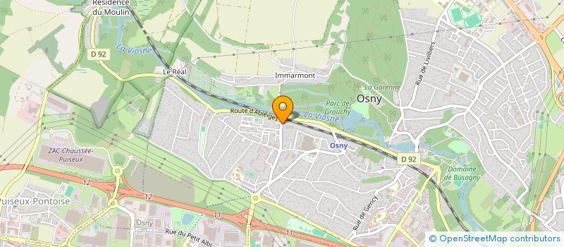 localisation de l'entreprise GODE à OSNY