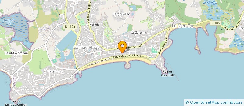 localisation de l'entreprise GODEAUX  CARNAC