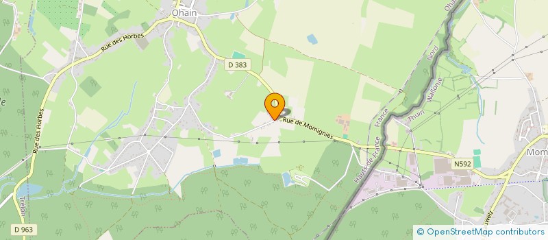 localisation de l'entreprise GODEFROID TP  OHAIN