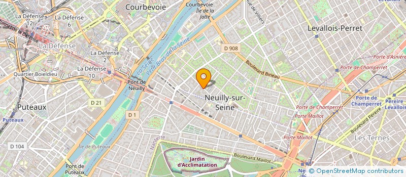 localisation de l'entreprise GODEFROY 32 à NEUILLY-SUR-SEINE
