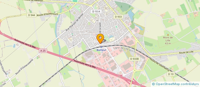 localisation de l'entreprise GODEFROY à BAILLEUL
