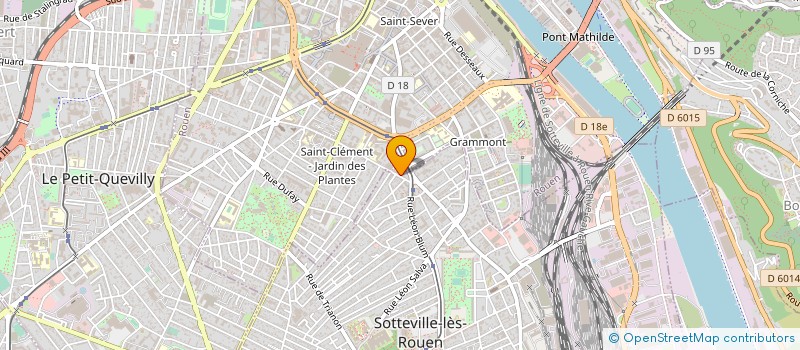 localisation de l'entreprise GODEFROY FILS à SOTTEVILLE-LES-ROUEN