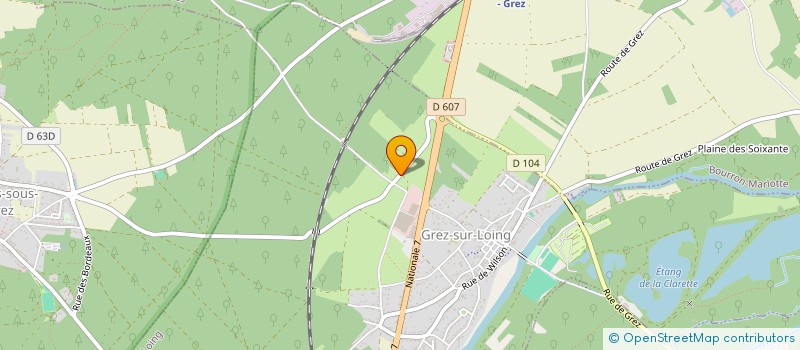 localisation de l'entreprise GODEFROY ILE DE FRANCE  GREZ-SUR-LOING