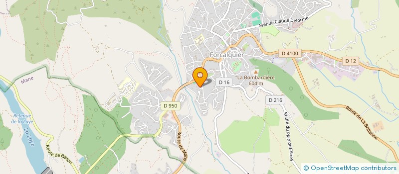 localisation de l'entreprise GODEFROY PROVENCE à FORCALQUIER