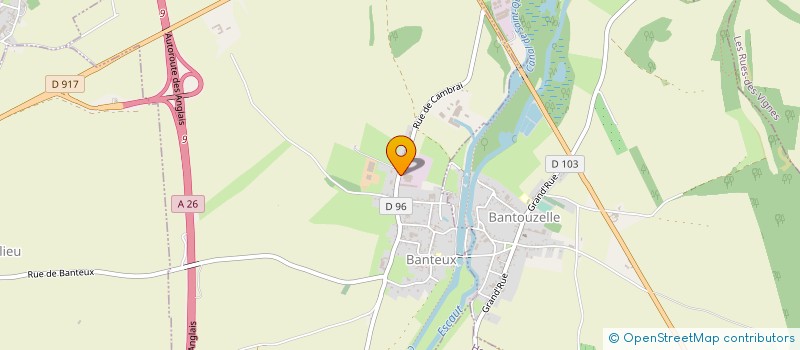localisation de l'entreprise GODEFROY SA à BANTEUX