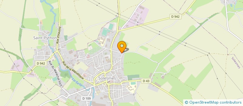 localisation de l'entreprise GODEFROY SERVICES à SOLESMES